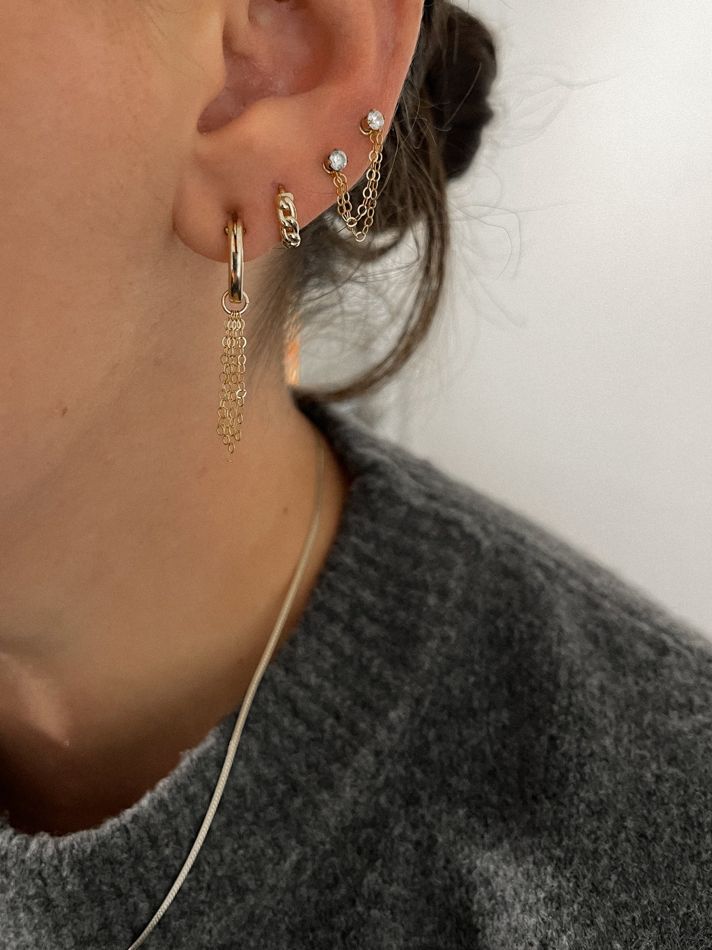 Studs with Chain Connector