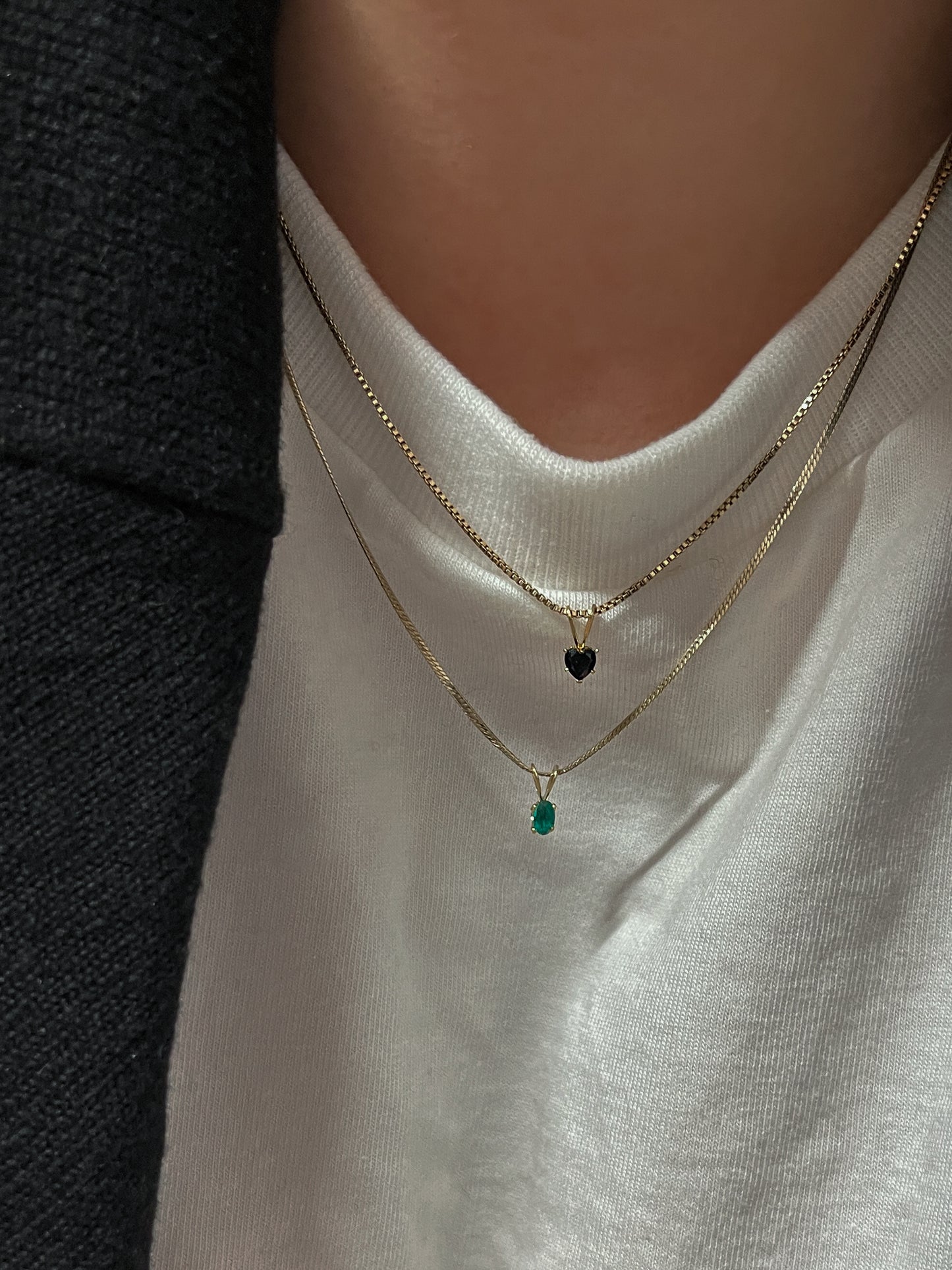 Emerald Pendant Necklace