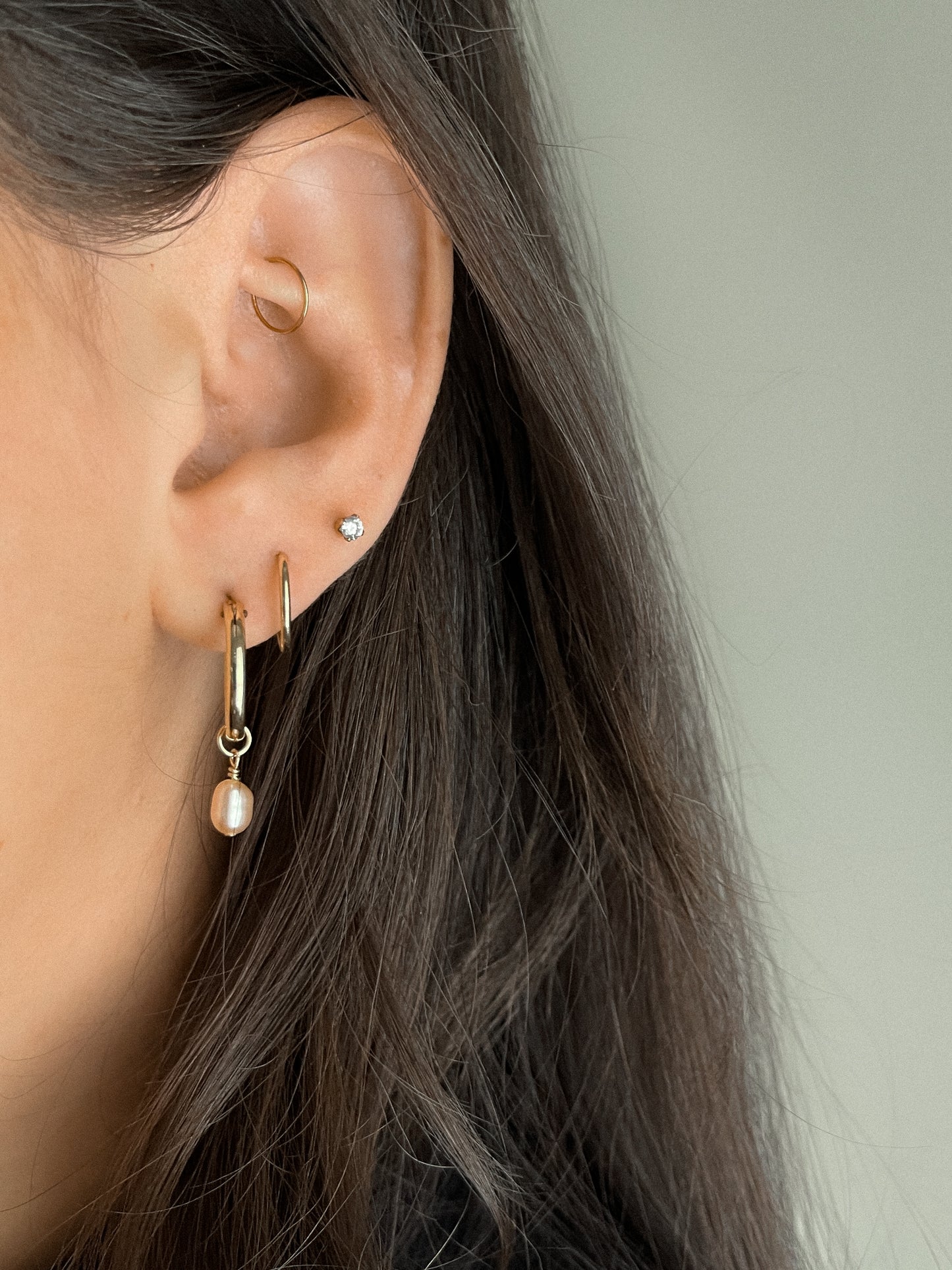 Clear CZ Studs