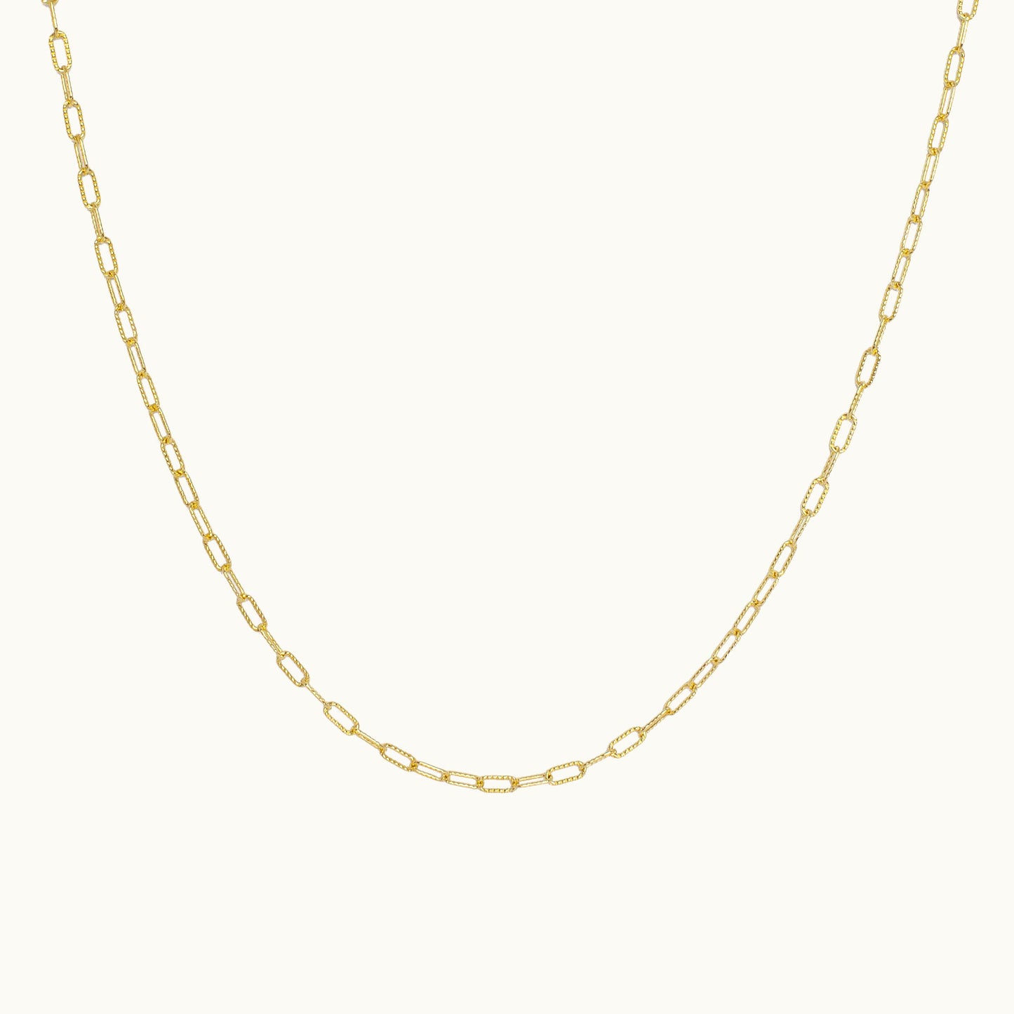 Textured Paperclip Chain