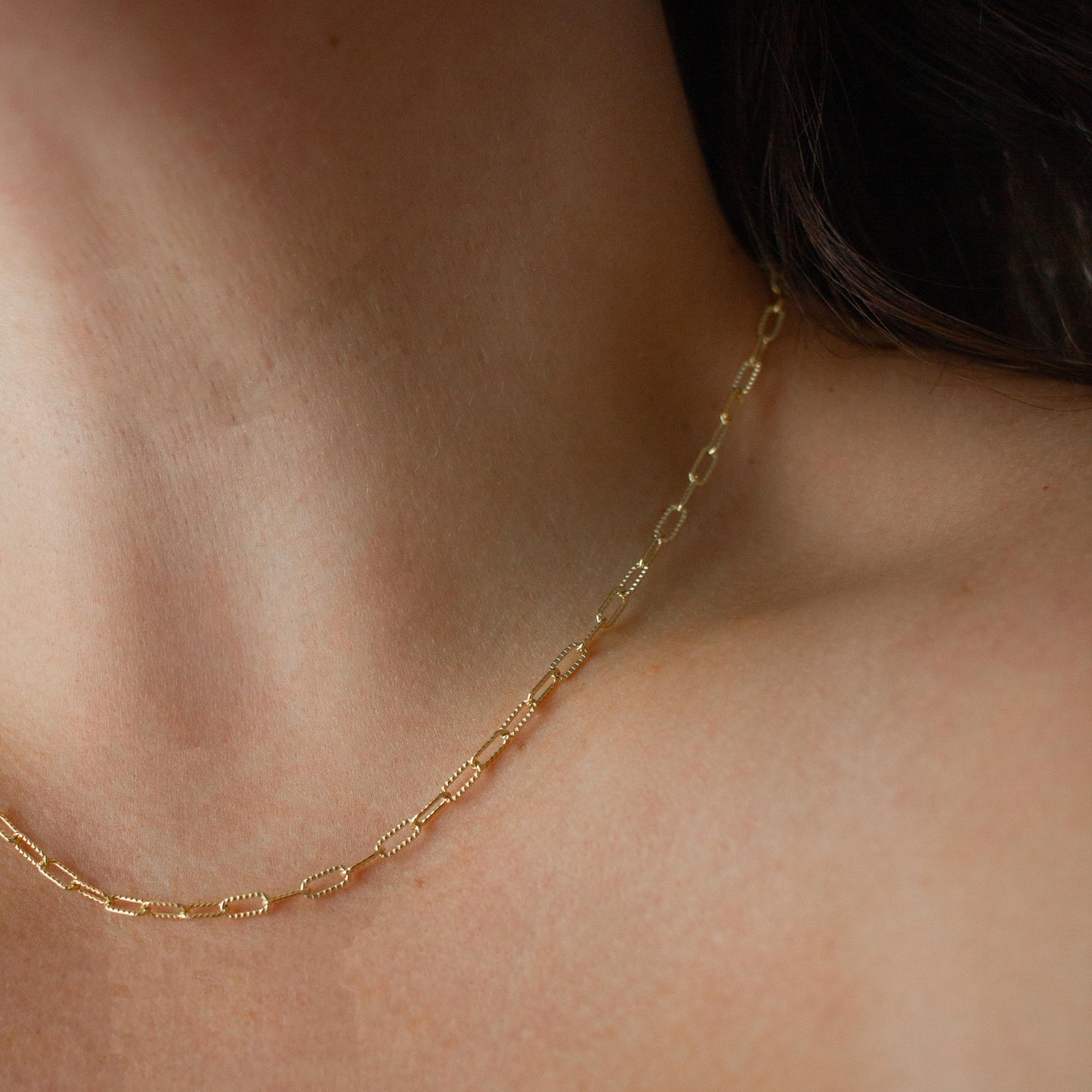 Textured Paperclip Chain