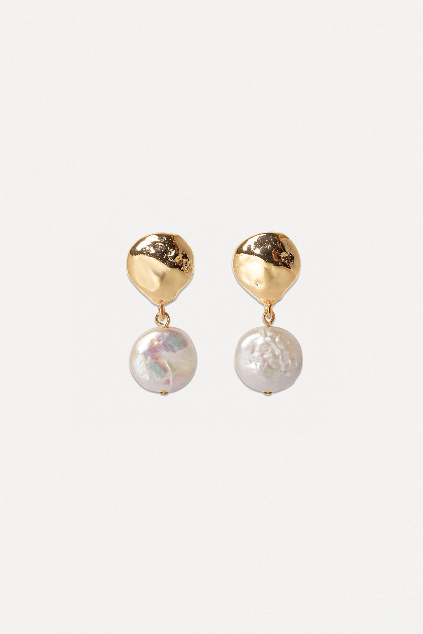 Coin Pearl Earrings