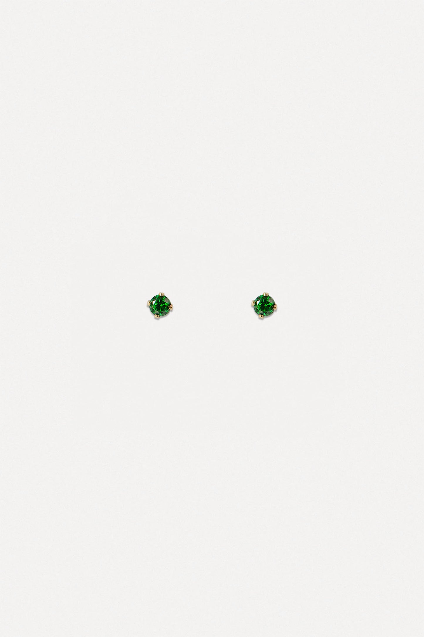 Emerald Green CZ Studs