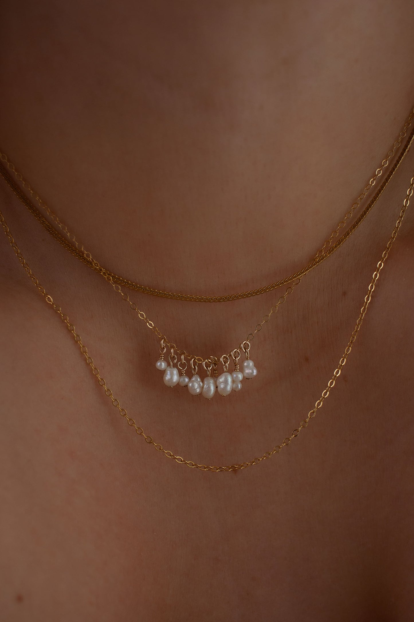 Horizon Pearl Necklace